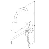 Смеситель для кухни AM.PM Like Сатин арт-F8007111 — фото 10, Смесители для кухни