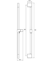 Душевая штанга Ravak Chrome 974.00 Хром арт-X07P013 — фото 3, Штанги для душа