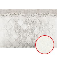 Фреска Ortograf Splendo 31749 Фактура флок FLK Флизелин (4*2,7) Белый/Серый, Вензель арт-31749 (флок FLK) — фото 1, Фрески