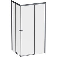 Душевой уголок AM.PM X-Joy 100х80 профиль Черный матовый стекло прозрачное арт-W94G-403-10080-BТ — фото 14, Прямоугольные душевые уголки