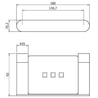 Мыльница Nofer Verona Хром арт-16875.B — фото 2, Мыльницы