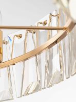 Подвесной светильник Maytoni Modern Puntes Прозрачный Золото арт-MOD043PL-08G — фото 3, Подвесные светильники