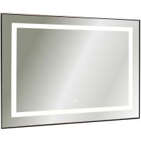 Зеркало Silver Mirrors Саурон 80 с подсветкой Черное с сенсорным выключателем и диммером арт-LED-00002509 — фото 2, Зеркала в ванную комнату