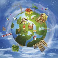 Фреска детская Ortograf Сказочная страна 4517 Фактура флок FLK Флизелин (2,7*2,7) Разноцветный, Мультимедия арт-4517 (флок FLK) — фото 2, Фрески