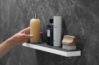 Стеклянная полка Hansgrohe Rainfinity 50 Белый матовый Графит арт-26844700 — фото 2, Полки для ванной и душа