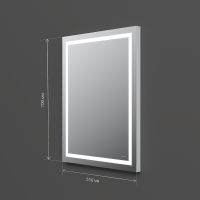 Зеркало AM.PM Gem 55 с подсветкой с механическим выключателем арт-M91AMOX0551WG — фото 9, Зеркала в ванную комнату