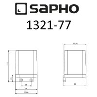 Стакан для зубных щеток Sapho Olymp Хром арт-1321-77 — фото 2, Стаканы для зубных щеток