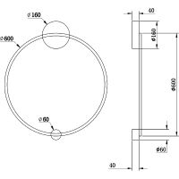 Настенный светильник Maytoni Modern Halo Латунь арт-MOD005WL-L22BSK1 — фото 3, Бра