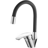 Смеситель для кухни Orange OneLife Хром Черный арт-P11-007cr — фото 1, Смесители для кухни