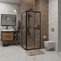 Товар: Душевой уголок Niagara Nova 100х100 профиль Черный стекло прозрачное арт-NG-82-10AB-A100B - фото 2 Душевой уголок Niagara Nova 100х100 профиль Черный стекло прозрачное арт-NG-82-10AB-A100B — фото 2, Квадратные душевые уголки