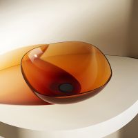 Раковина-чаша Abber Kristall 43 Коричневый арт-AT2806Opal — фото 1, Раковины накладные