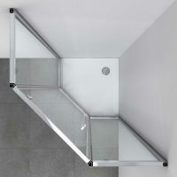 Душевой уголок Vincea Penta 100х100 профиль Хром стекло прозрачное арт-VSP-3P100CL — фото 6, Душевые уголки трапеция