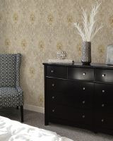 Обои Yien Elements Винил на флизелине (1,06*10) Бежевый/Золото/Коричневый, Дамаск арт-304-4 — фото 3, Обои для стен