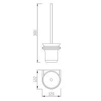 Ершик для унитаза Abber Nord Хром арт-AA1532 — фото 3, Ершики для унитаза