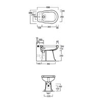 Биде Simas Londra Белое арт-LO923bi*1 — фото 4, Биде напольные