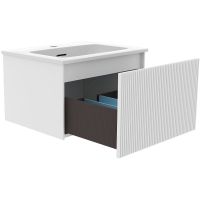 Тумба под раковину La Fenice Terra 60 подвесная Белая матовая арт-FNC-01-TER-B-60 — фото 3, Тумбы под раковину