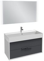 Тумба под раковину Jacob Delafon Vivienne 100 подвесная Белая Серая арт-EB1585-N18-S40 — фото 2, Тумбы под раковину