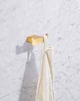 Двойной крючок Milacio Ultra Брашированное золото арт-MCU.950.GD — фото 3, Крючки для полотенец