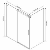 Товар: Душевой уголок Vincea Como 130x100 профиль Черный стекло прозрачное арт-VSR-1C1013CLB - фото 8 Душевой уголок Vincea Como 130x100 профиль Черный стекло прозрачное арт-VSR-1C1013CLB — фото 8, Прямоугольные душевые уголки