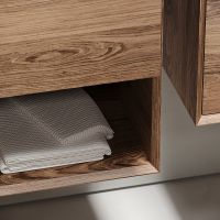 Тумба под раковину Sancos Marmi 1.0 100 L подвесная Дуб чарльстон арт-MR1.0100LECH — фото 7, Тумбы под раковину