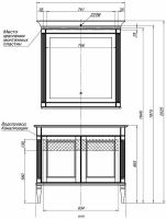Тумба под раковину Aquanet Селена 105 Белая Патина серебро арт-201650 — фото 12, Тумбы под раковину