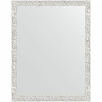 Зеркало Evoform Definite 91х71 в багетной раме - Чеканка белая 46 мм арт-BY 3258 — фото 1, Зеркала в ванную комнату