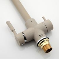 Смеситель для кухни Frap H52 Бежевый арт-F4352-20 — фото 5, Смесители для кухни
