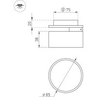 Встраиваемый светильник Arlight Pot Черный арт-045776 — фото 3, Споты