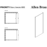 Товар: Душевая стенка Allen Brau Priority 80 профиль Хром стекло прозрачное арт-3.31040.00 - фото 12 Душевая стенка Allen Brau Priority 80 профиль Хром стекло прозрачное арт-3.31040.00 — фото 12, Боковые стенки