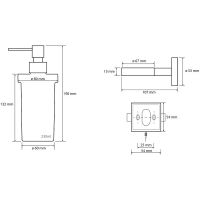 Дозатор для жидкого мыла Bemeta Beta Хром арт-132109017 — фото 3, Дозаторы