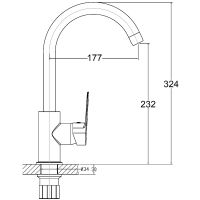 Смеситель для кухни Agger Splendid Хром арт-A0900100 — фото 8, Смесители для кухни