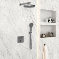 Душевая система Vincea Inspire Вороненая сталь арт-VSFW-4I212GM — фото 3, Встраиваемые душевые комплекты