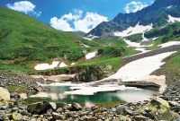 Фреска Ortograf Горы 30936 Фактура бархат FX Флизелин (4*2,7) Зеленый/Голубой, Горы/Пейзаж/Природа арт-30936 (бархат FX) — фото 2, Фрески