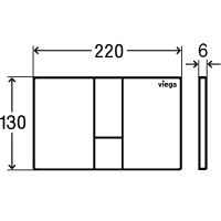 Клавиша смыва Viega Prevista Visign for Style 8614.1 Хром глянцевый арт-773267 — фото 4, Кнопки смыва