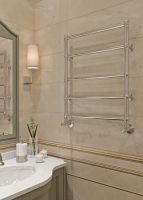 Водяной полотенцесушитель Terminus Прованс П5 500x650 Хром, нижнее подключение, G 1/2" ВР, с комплектом вентилей арт-4670030725059 — фото 3, Водяные полотенцесушители