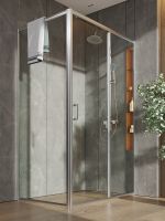 Душевой уголок Orange 120x80 профиль Хром стекло прозрачное арт-E23-12080TCR — фото 4, Прямоугольные душевые уголки