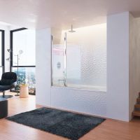 Шторка на ванну Ravak Chrome CVS2-100 L профиль Хром стекло Transparent арт-7QLA0C00Z1 — фото 5, Шторки для ванной распашные