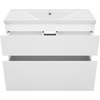 Тумба с раковиной Misty Лаки 100 Белая глянцевая арт-УТ000024250 — фото 4, Тумбы с раковиной