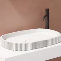 Раковина-чаша Abber Stein 55 Белая арт-AS2601 — фото 1, Раковины накладные