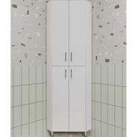 Шкаф пенал Style Line Веер 65 угловой Белый глянцевый арт-ЛС-00002327 — фото 1, Пеналы для ванной комнаты