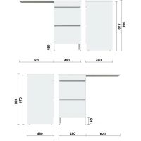 Товар: Тумба под раковину Orange Sistema 110 Белая глянцевая арт-ST-50TUW - фото 10 Тумба под раковину Orange Sistema 110 Белая глянцевая арт-ST-50TUW — фото 10, Тумбы под раковину