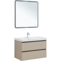 Тумба под раковину Aquanet Вега 2.0 80 подвесная Бежевая арт-337943 — фото 7, Тумбы под раковину