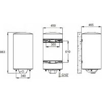 Водонагреватель накопительный Nofer Белый арт-SIE100N — фото 2, Водонагреватели