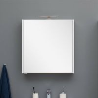 Зеркальный шкаф Aquanet Палермо 60 Белый арт-203939 — фото 1, Зеркальные шкафы в ванную