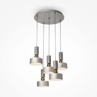 Люстра Maytoni Modern Void Серая арт-MOD030PL-05GR — фото 4, Люстры