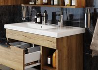 Тумба под раковину Onika Легран 80.13 подвесная Дуб галифакс арт-108047 — фото 5, Тумбы под раковину