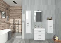 Зеркальный шкаф Aquaton Америна 60 L с подсветкой Белый арт-1A135302AM01L — фото 4, Зеркальные шкафы в ванную