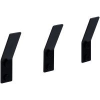 Комплект крючков Aquanet Магнум Черный матовый арт-336615 — фото 1, Крючки для полотенец