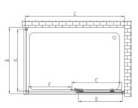 Душевой уголок Vincea Soft 150х90 профиль Хром стекло прозрачное арт-VSR-3SO9015CL — фото 6, Прямоугольные душевые уголки