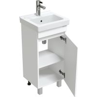 Тумба под раковину Onika Милтон Квадро 40 Белая арт-104009 — фото 3, Тумбы под раковину